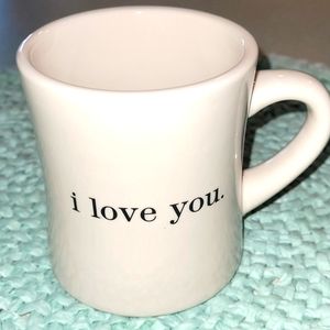 M ware Classic Coffe Mug with "i love you"